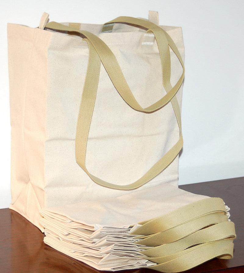 Canvas Grocery & Shopping Tote Bag - Eco-Friendly Reusable - in USA Turtlecreek