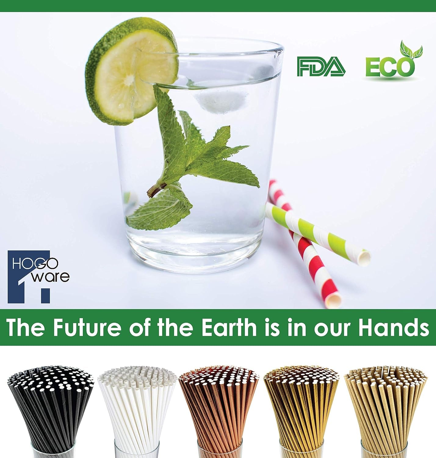 150-Pack Biodegradable Rose Gold Paper Straws - Cake Pop Sticks for Weddings, Birthdays, Anniversaries, Holiday Celebrations - Disposable Drinking Straws and Party Supplies