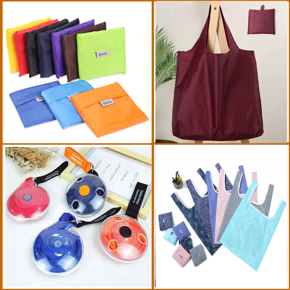Shopping Bag Eco-Friendly Bag Storage Bag Shoulder Grocery Bags Shoulder Market Bags Reusable Foldable Supermarket Shop Bags