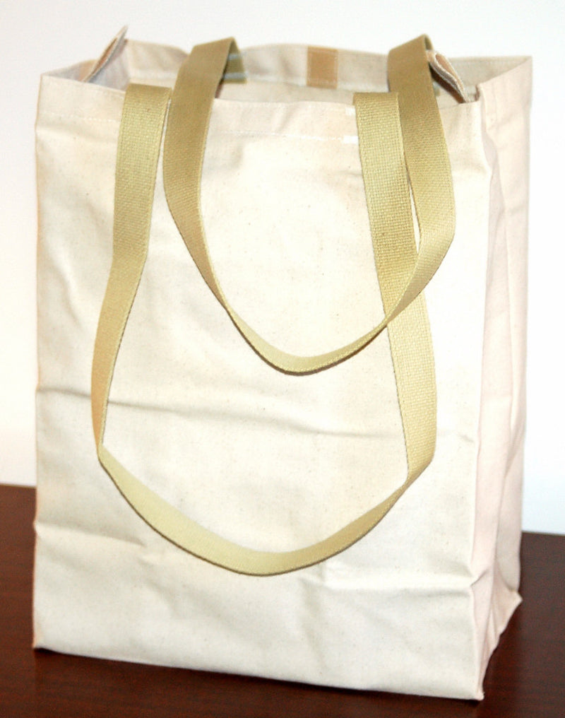 Canvas Grocery & Shopping Tote Bag - Eco-Friendly Reusable - in USA Turtlecreek