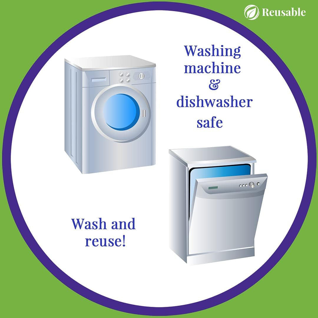 Swedish Dishcloth Cellulose Sponge Cloth, Absorbent, Reusable, Eco-Friendly, Set of 8