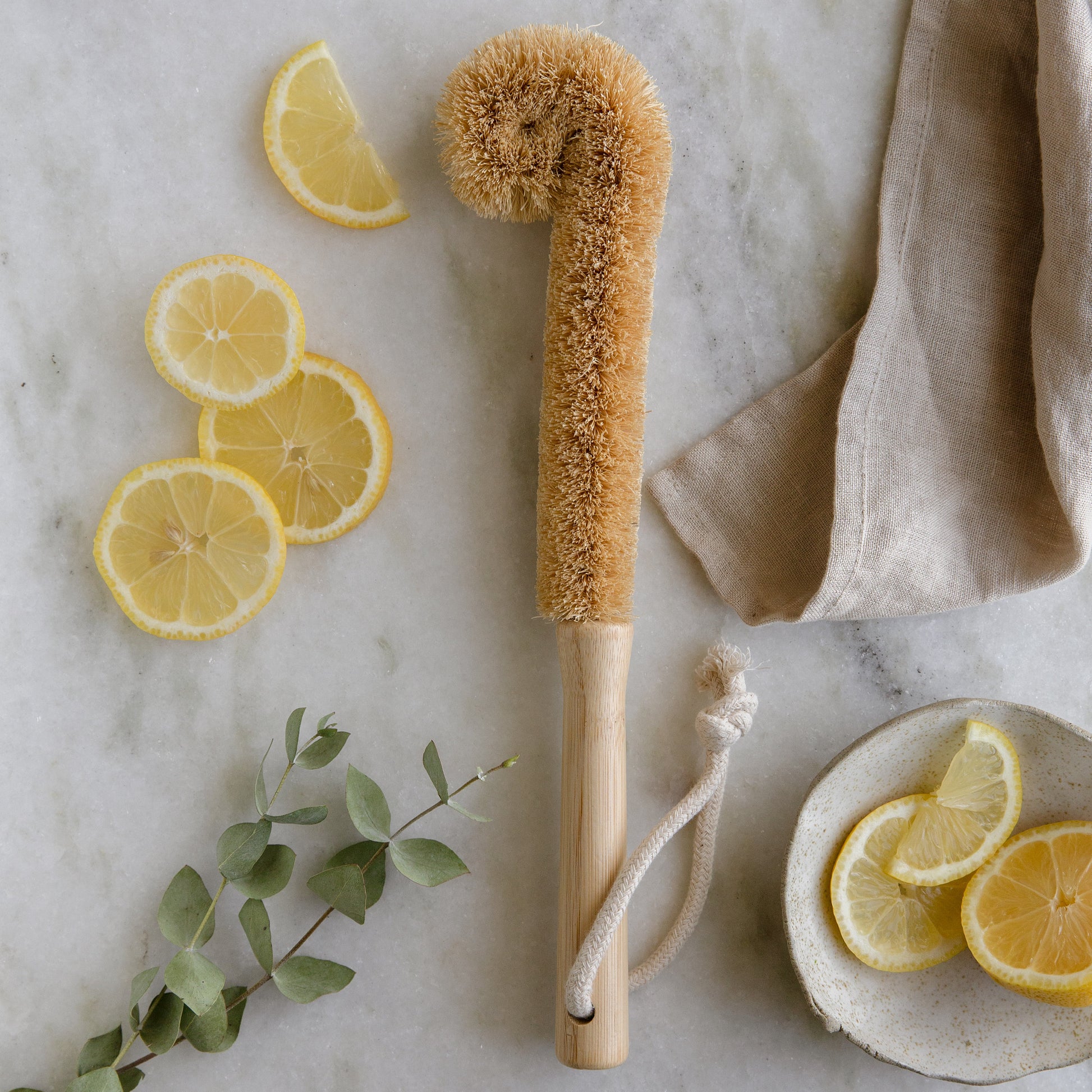 Bamboo + Coconut Bottle Brush | Eco-Friendly, Plant-Based, Sustainable Cleaning Brush