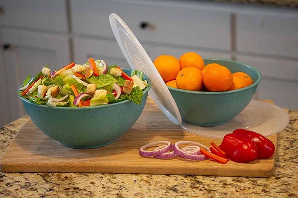 28-Piece Eco-Friendly Recycled Plastic Dinnerware Set
